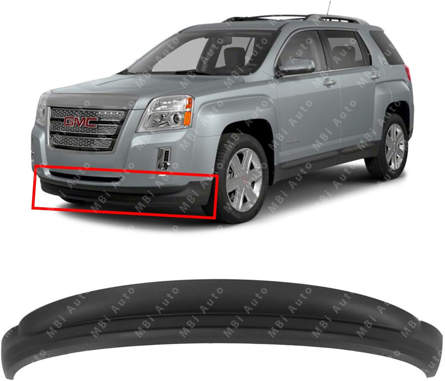MBI AUTO Textured, Dark Gray Lower Bumper Deflector