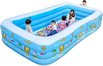 Les Enfants Surdimensionnes Parc Aquatique Bebe Piscine Maison Bebe Gonflable Adulte Famille Epaissie Enfants Piscine Fond Epais Bleu Taille 318cm Amazon Fr Cuisine Maison
