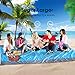 Mikikin Beach Blanket Sand Proof, Beach Mat Sand Free, Oversized Waterproof Quick Drying Ripstop Nylon Compact Sandless Beach Mat Best for Travel, Picnic, Camping, Hiking, Outdoor and Music Festivalsthumb 4