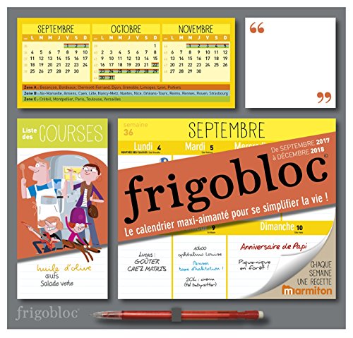 Frigobloc 2018 - Calendrier d'organisation familiale par semaine by (Calendar)