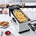 Deep Fryer with Basket, Aicok Stainless Steel Electric Oil Deep Fryer Machine with Adjustable Temperature & Timer, Easy to Clean, Perfect for Fries, Chicken, Shrimp, Fully Removable, 3 Liter, 1700W