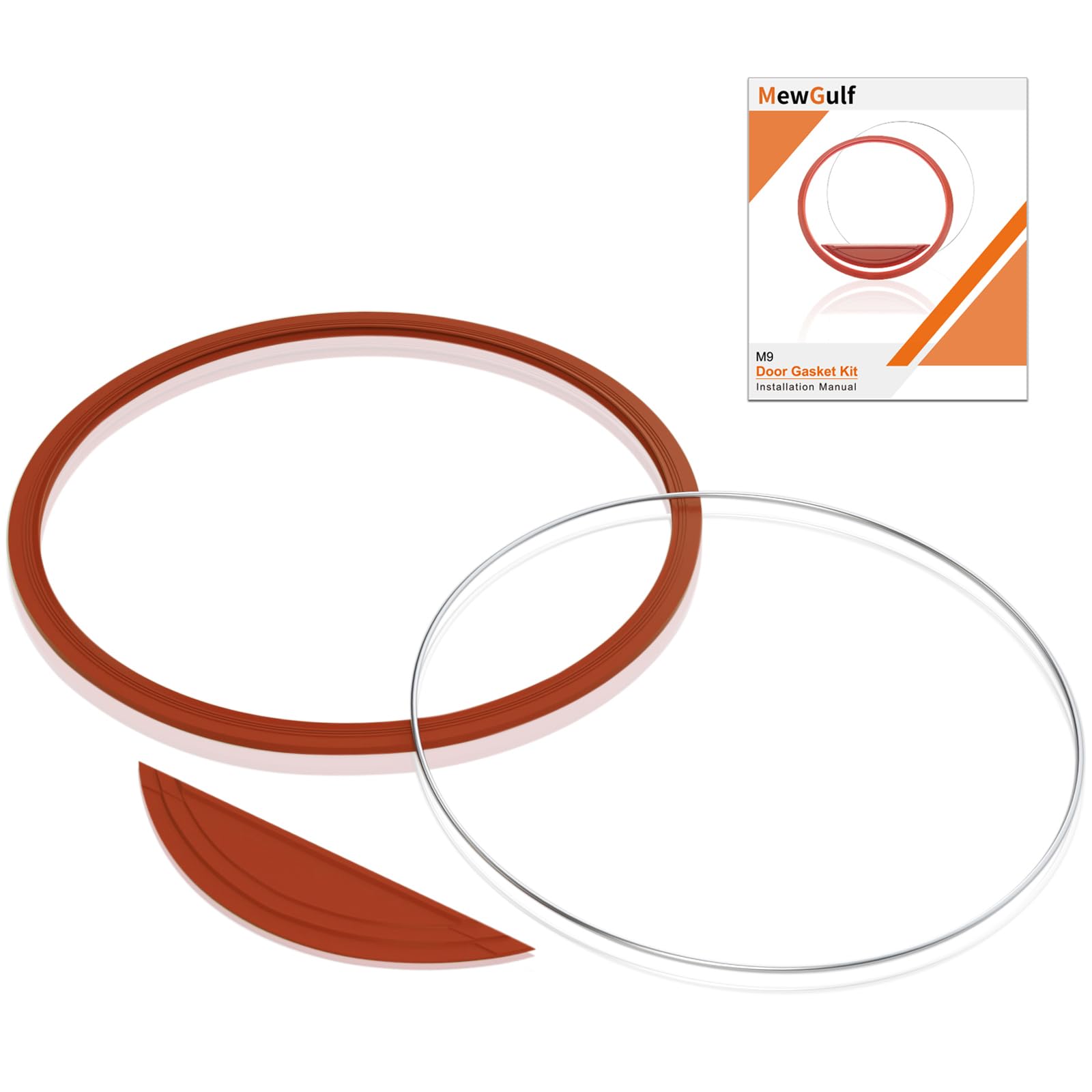 Photo 1 of M9 Door Gasket Kit for Midmark M9 M9D Ultraclave Steam Includes Door & Dam Gasket and Support Wires Seal Set Replacement Part #002-0361-01
