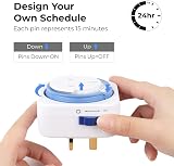 HBN Mechanical Timer Plug Socket 24 Hour 13A 3120W UK Plug Pack of 3 view 4
