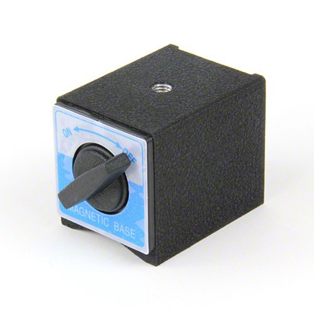 Switchable Magnetic Base with M8 Mounting Hole for Quick-Release Jigs, Fixings and Lifting Applications - 63mm x 50mm x 55mm high - 70kg Pull