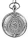 Mudder Vintage Stainless Steel Quartz Pocket Watch Chain (Silver)