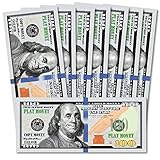 CLEXAVER Educational Play Money Set - Full Print 2 Sided - for Monopoly, Photo, Pranks