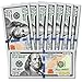 CLEXAVER Educational Play Money Set - Full Print 2 Sided - for Monopoly, Photo, Pranks