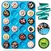 Amison Mini Muffin Pan 24 Cups, Silicone Cookies Cupcake Bakeware Tin Soap Tray Mould Non Stick, BPA-Free, Dishwasher Safe
