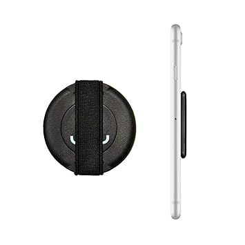 Loopgrip 360 Fingerhalterung Handy Schwarz | Handyhalter Hand | Handy Halter Finger | Smartphone Halterung | Smartphone Finge