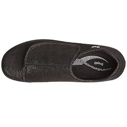 Propét Mens Cush N Foot Slipper, Black