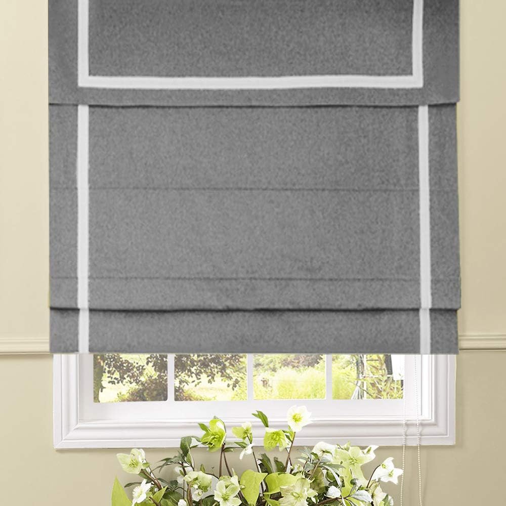 Home Décor Artdix Roman Shades Blackout Window Shades Kitchen Windows Doors French Doors Grey 62