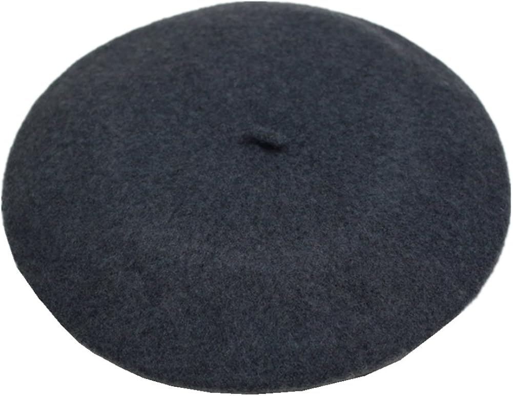 JOYHY Women's Solid Color Classic French Style Beret Beanie Hat Red at  Women’s Clothing store