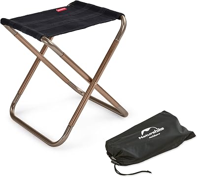 Naturehike Folding Stool Portable Ultralight Camping Chair Black 270g