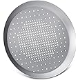 Beasea Pizza Pans with Holes, 8.5 Inch Food Network Pizza Pan Heavy Duty Aluminum Alloy Round Pizza Tray Perforated Pizza Crisper Pan Pizza Baking Tray Bakeware for Home Restaurant Kitchen Air Fryer