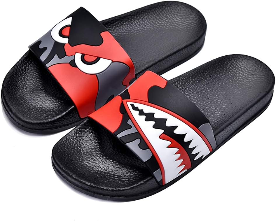 SITAILE Womens Slide Sandals Slip on Cute Outdoor Indoor Athletic Sport Slides Lucky Cat Slippers