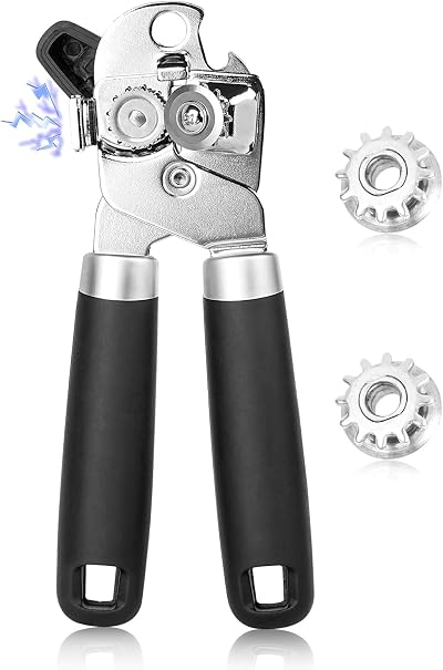 Wellehomi Can Opener Manual Heavy Duty Stainless Steel with Magnet