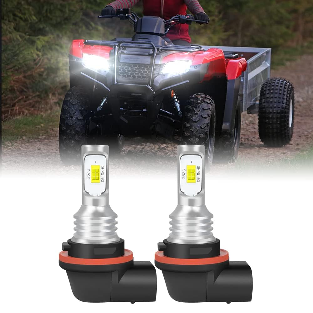 Photo 1 of IHNZCB Fit For Honda Rancher TRX420 TRX500 2014-2022 LED Headlight Bulbs,34901-HR3-A21 ATV UTV Accessories,6000K Cool White,2pcs led bulbs