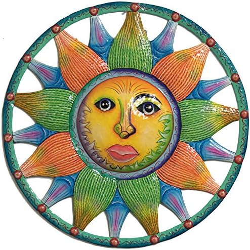 36 inch Caribbean Sun Metal Art (Hand Painted Original 5)