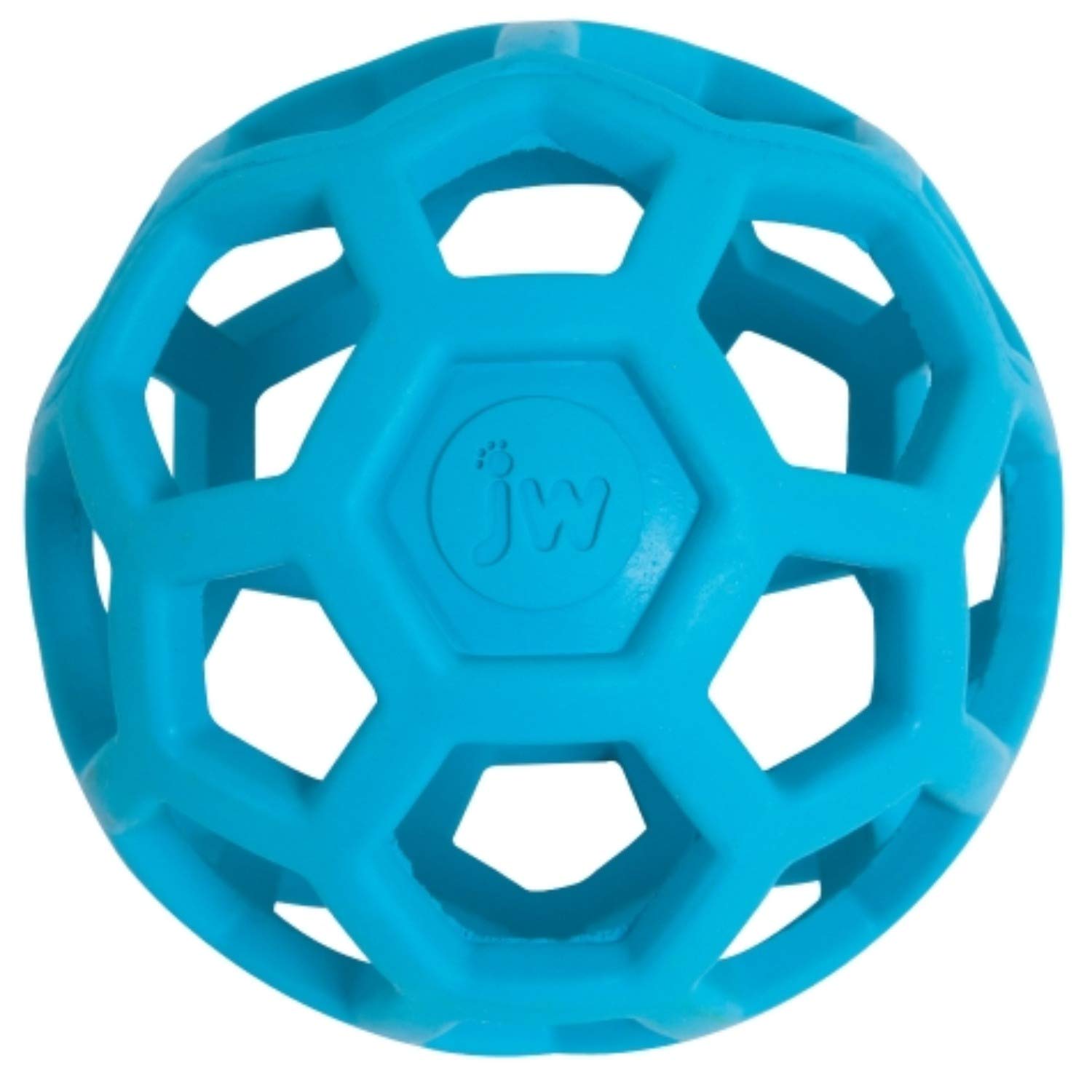 JW Pet HOLEE ROLLER BALL Dog Chew Treat Fetch Bouncy Toy LARGE 5.5 inch - 2 Pack