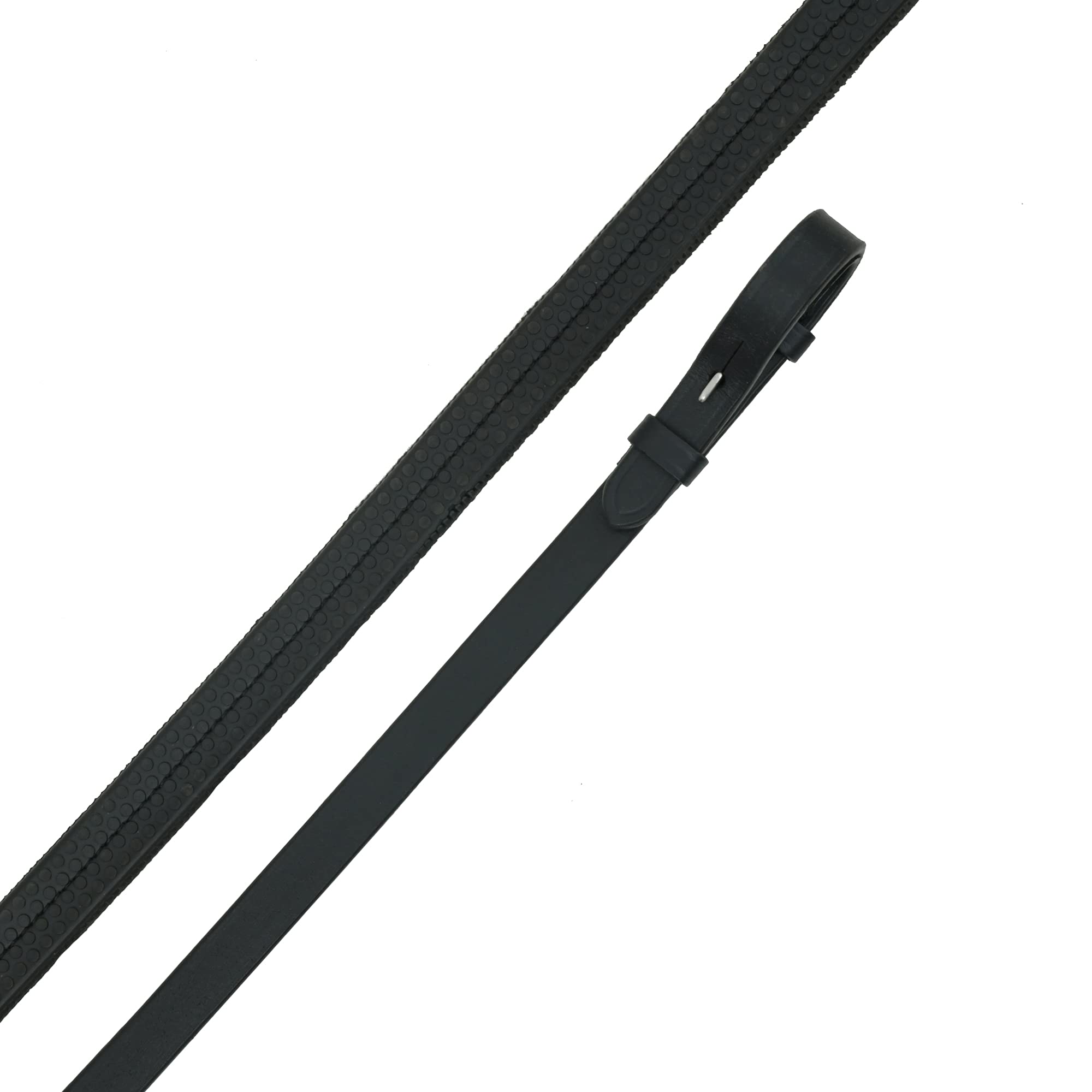 SIE Leather Rubber Reins Black Brown Mini Pony Cob Full (Brown, Cob)