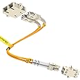 Karono 1FT LC (Male) to SC (Female) Fiber Optic Adapter Cable, Multimode 62.5/125 Duplex, Hybrid Connector Coupler Converter Dongle Mutual Transfer Fiber Patch Cable
