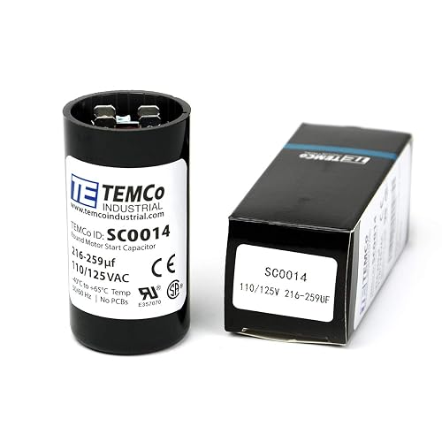 Condensatore Di Avviamento Motore CD60 - 216-259 UF 125V 50/60Hz (uxcell)