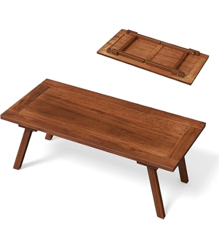 Amazon.com: GZQWDC Japanese Style Wood Convertible Low Table