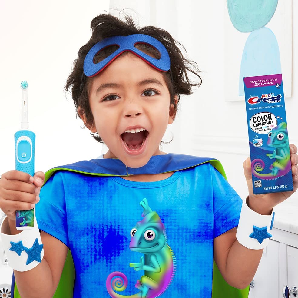 OralB Kid's Electric Rechargeable Toothbrush with Charger, Featuring