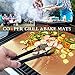 Ihomkit Copper Grill Mat, Set of 4 100% Non-stick BBQ Grill and Baking Mats - FDA Aproved,Reusable and Easy to Clean-Works on Gas, Charcoal,Infrared and Electric Grills