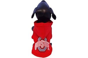 ALL STAR DOGS NCAA Ohio State Buckeyes Cotton Lycra Hooded Dog Shirt