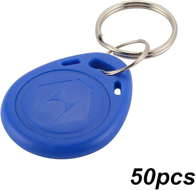 50pcs RFID ID Card Key Fobs, 125khz EMID Card Tag Token Keyfob Copier