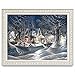 Usstore  5D Diamond Painting Full Drill,Ice and Snow Diamond Picture Handwork DIY Diamond Painting Cross Stitch Pictures Arts Craft for Home Decor Bedroom Living Decor Gift (C)