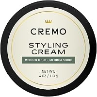 Cremo Hair Styling Premium Barber Grade, Hair Cream and Hair Products For Men, 4 Oz