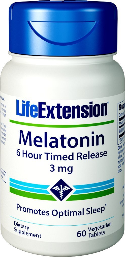 Amazon.com: Life Extension Melatonin 6 Hour Timed Release 750 mcg ...