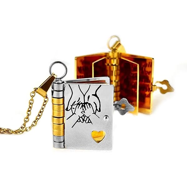 Amazon.com: For Love - I Love You Book Necklace, Adjustable