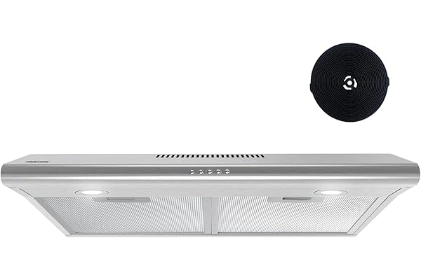 FIREGAS Under Cabinet Range Hood 30 inch with Ducted/Ductless Convertible,Kitchen Hoods Over Stove Vent, LED Light, 3 Speed E