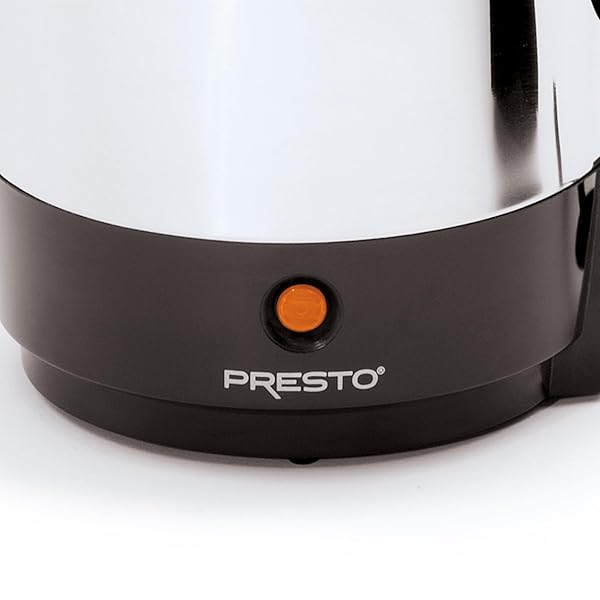PRESTO 02811 STAINLESS STEEL ELECTRIC COFFEE PERCOLATOR – 12-CUPS, EASY-POUR SPOUT, STAY-COOL HANDLE, MAKE 2-12 CUPS