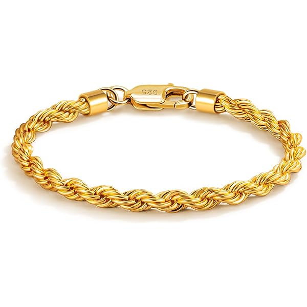 Amazon.com: Dankadi Men Diamond Cut 925 Sterling Silver 3mm Twist