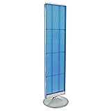 Azar Displays 700440-BLU, Two-Sided PEGBOARD Floor