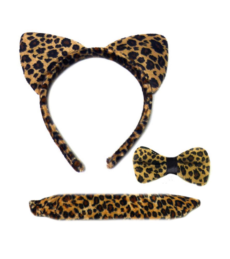 Buy Cosplay: Leopard Ears Headband, Tail, & Bow Set Online at desertcartUAE