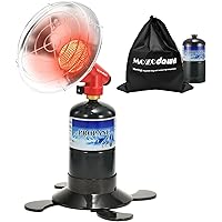 Portable Propane Heater for Camping, Portable Heaters for Outdoor Use with Piezo Ingnition, Small Propane Heater with Gas Tan