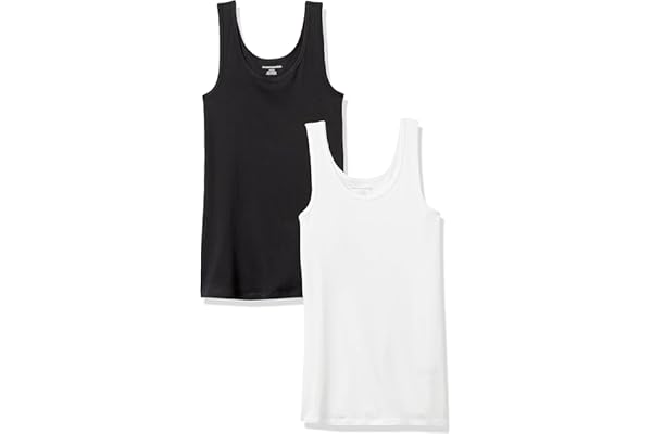 Amazon Essentials Womens 2-Pack Slim-Fit Tank