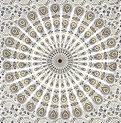 GLOBUS CHOICE INC. Gold and Black Tapestry Wall