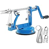 Apple Peeler Corer, Long lasting Chrome Cast Magnesium Alloy Apple Peeler Slicer Corer with Stainless Steel Blades and Powerf