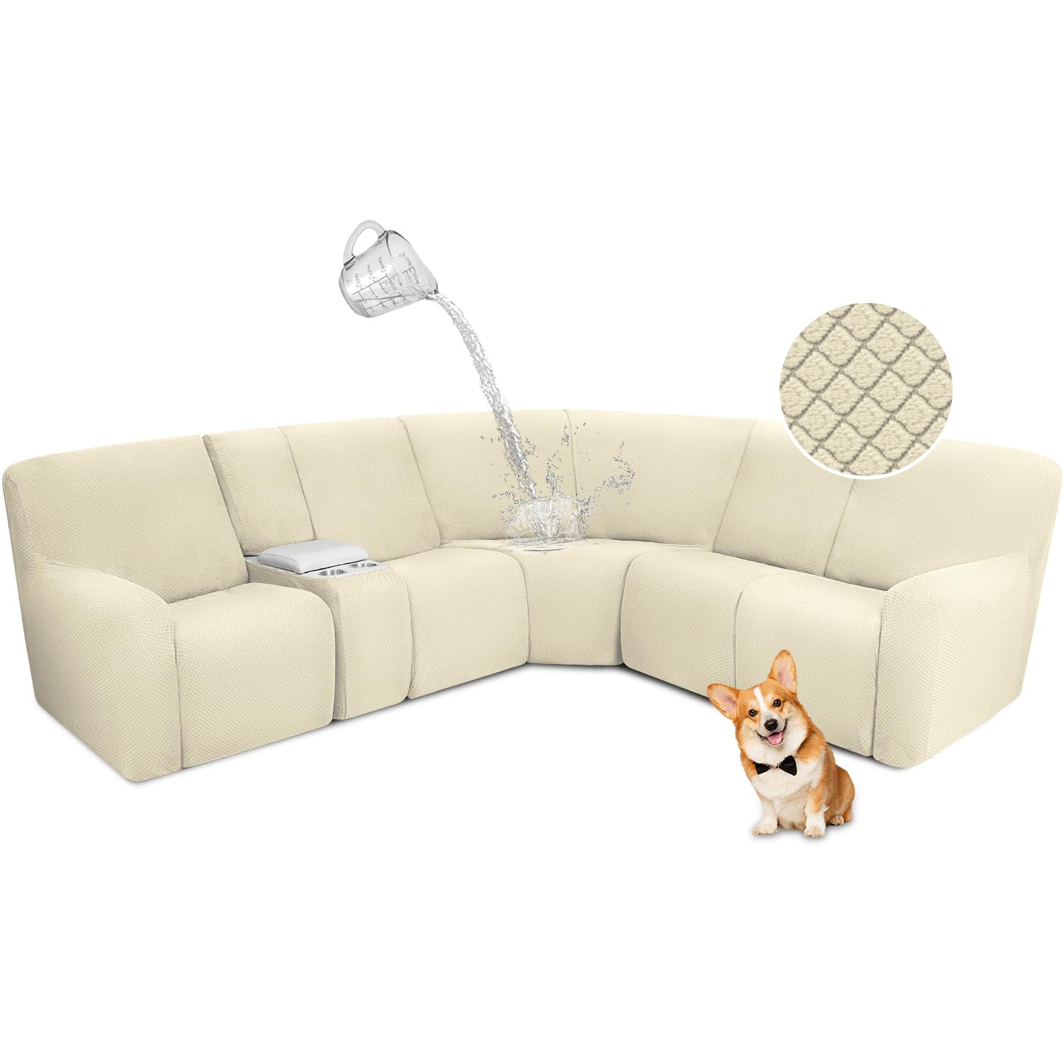ALIECOM Waterproof Reclining Sectional Couch Covers for Reclining ...