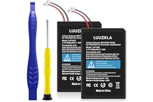 Luuzkla 3000mAh 2 Pack LIP1522 PS4 Battery, (2024 New Upgrade) Replacement for PlayStation 4 PS4 and PS4 pro Dualshock 4 CUH-ZCT1E CUH-ZCT1H CUH-ZCT1U -0 Cycle-24 Months Service