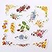 Molshine 270pcs flower decals for Personalize Laptops, Skateboards, Luggage, Cars, Bumpers, Bikes, Bicycles