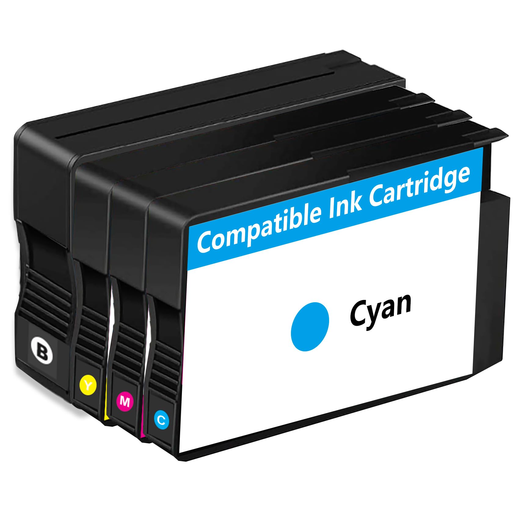 Photo 1 of Couleuris Remanufactured Ink Cartridges Replacement for (Black, Cyan, Magenta, Yellow, 4-Pack)