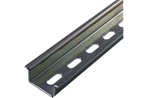 AUTOMATION SYSTEMS INTERCONNECT ASI PR006-1M Heavy Duty DIN Rail with Slots, 1 m Length x 35 mm Width x 15 mm Height (Pack of 10)