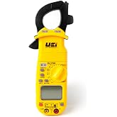 UEi DL379B Digital Clamp Meter Auto Ranging, HVAC Current Voltage Tester w/Magnetic Mount, Measures AC Amps AC/DC Volts Temperature Capacitance Frequency Diodes Duty Cycle Continuity Resistance NCV